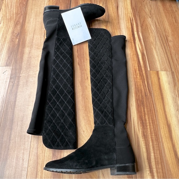 Stuart Weitzman Quiltboot. Over the knee suede, NWT. Size 9.5 - Picture 1 of 5
